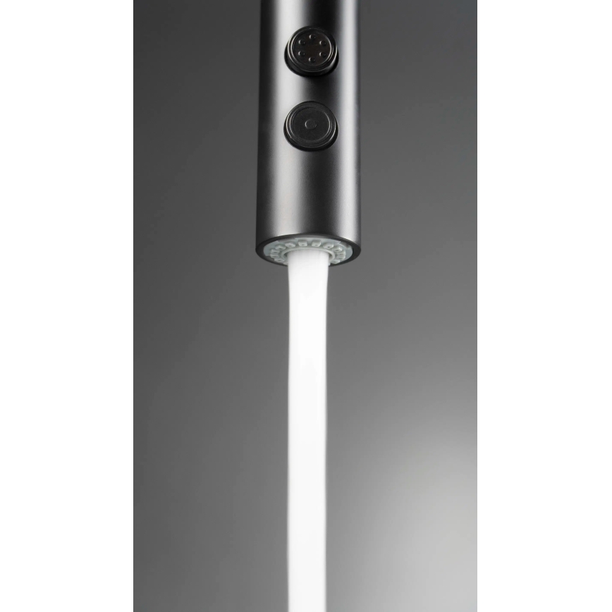 Deante BQO_N72M - Змішувач для раковини з висувним душем OLFATO чорний