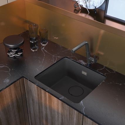 Deante BQS_D73M - смеситель для мойки с выдвижной лейкой SILIA титан