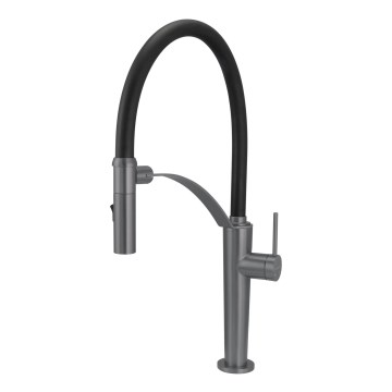 Deante BRC_D72M - Смеситель для мойки с гибким изливом CORDA титан