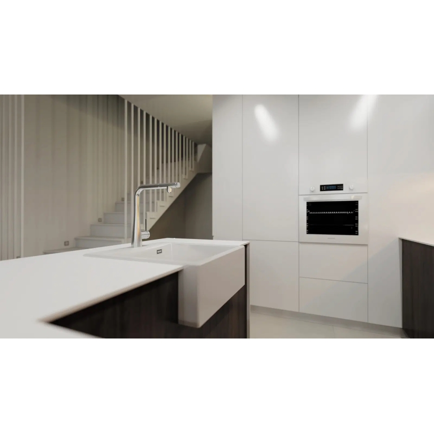 Deante BRE_075M - Смеситель для мойки с выдвижным душем ERIDAN, блестящий хром