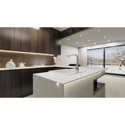 Deante BRE_075M - Смеситель для мойки с выдвижным душем ERIDAN, блестящий хром