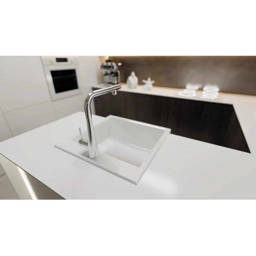 Deante BRE_075M - Смеситель для мойки с выдвижным душем ERIDAN, блестящий хром