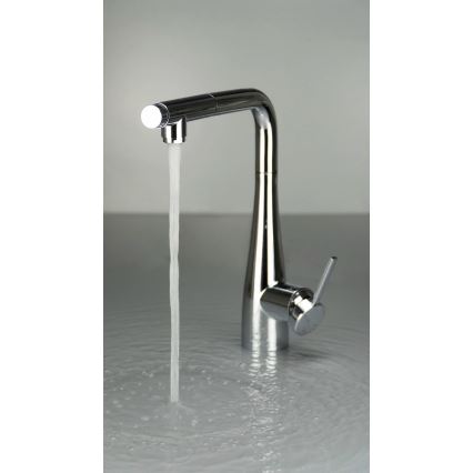 Deante BRE_075M - Смеситель для мойки с выдвижным душем ERIDAN, блестящий хром