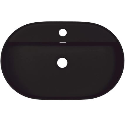 Deante CQS_NU6B - Раковина накладная с отверстием под смеситель SILIA 35x55 cm гранит/чёрный