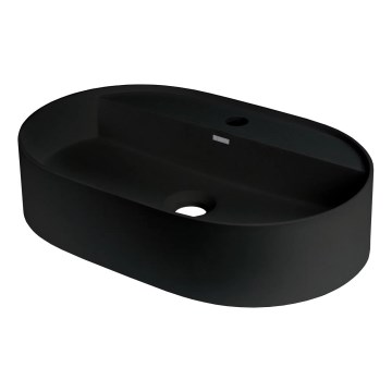 Deante CQS_NU6B - Раковина накладная с отверстием под смеситель SILIA 35x55 cm гранит/чёрный