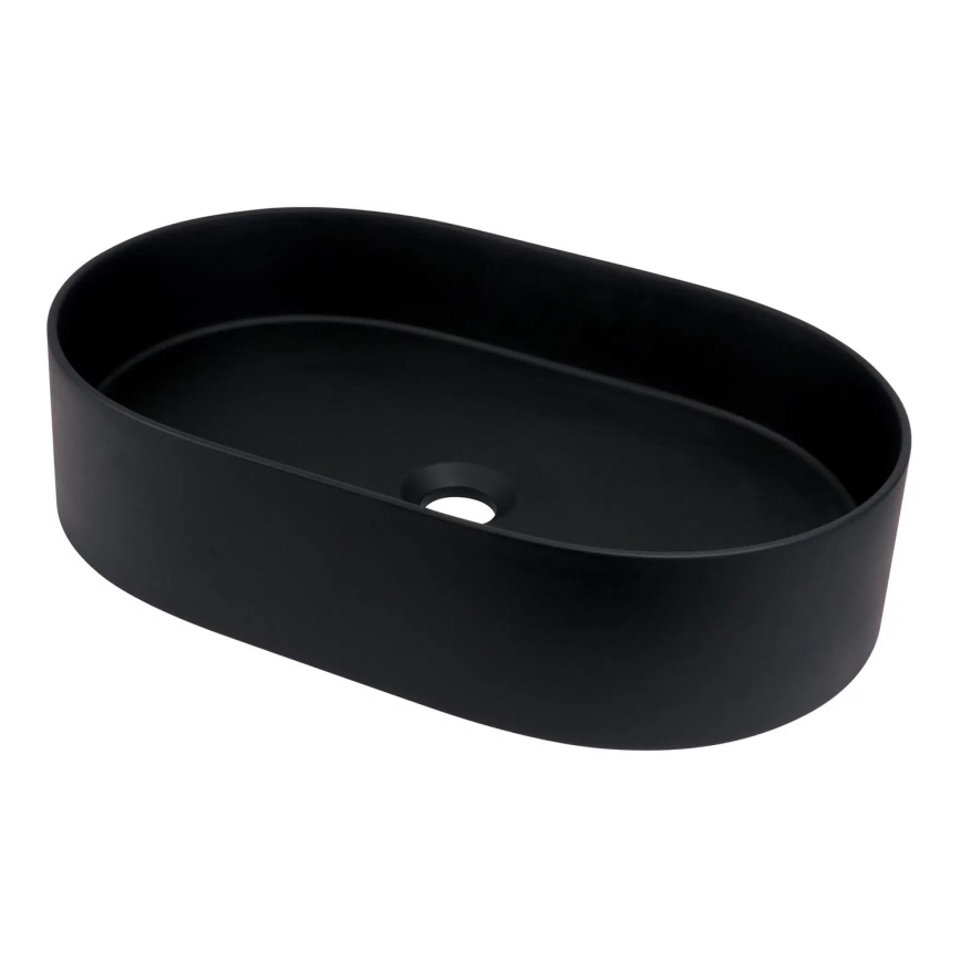 Deante CQS_NU6S - Накладна раковина SILIA 35x55 см граніт/чорна