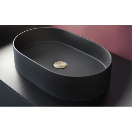 Deante CQS_NU6S - Накладная раковина SILIA 35x55 cm гранит/чёрная