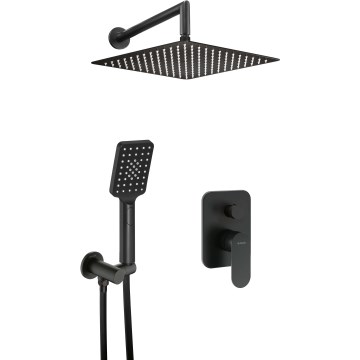Deante NAC_N9LP - Душевой комплект с встраиваемым смесителем ALPINIA чёрный