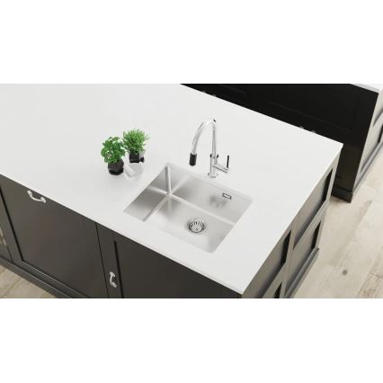 Deante ZPO_010B - Кухонна мийка OLFATO 50,5x55 см полірована сталь