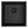 Deante ZQA_N10A - Кухонная раковина CORDA 44x44 см гранит/черный