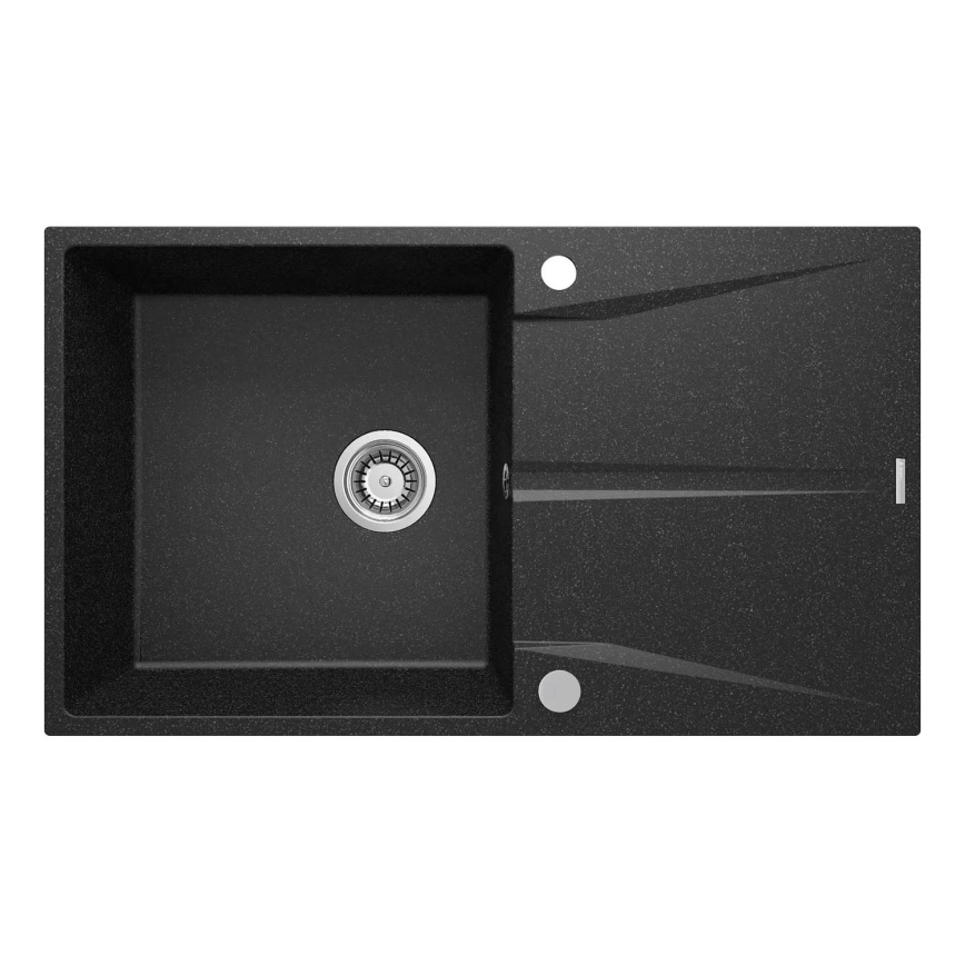 Deante ZRC_211A - Кухонна мийка CORIO 50x86 см граніт/графіт