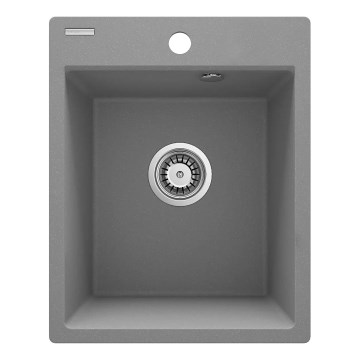 Deante ZRC_S103 - Кухонная раковина CORIO 50x40 см гранит/серый металлик