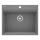 Deante ZRC_S10A - кухонная мойка CORIO 50×60 см, гранит/металлический серый