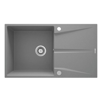 Deante ZRC_S11A - Кухонна мийка CORIO 50x86 см граніт/сірий металік