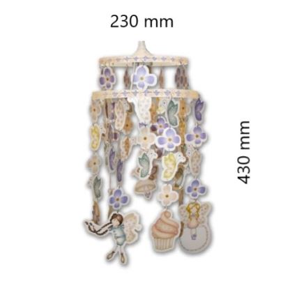 Decofun 70-114 - Дитячий абажур для дитячої люстри HEIRLOOM E27 430x230 мм