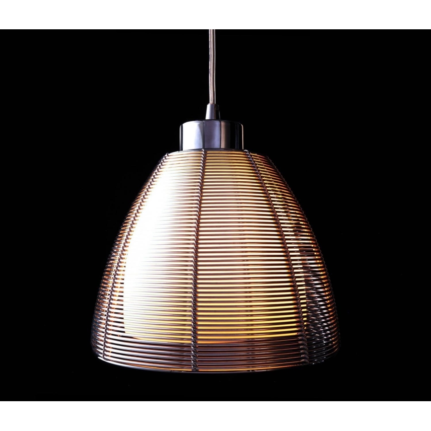 Deko-Light 342025 - Підвісна люстра FILO 1xE27/60W/230V діаметр 19 см срібний
