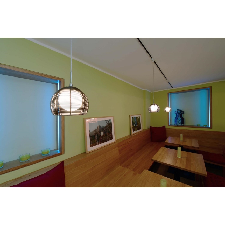 Deko-Light 342029 - Підвісна люстра FILO 1xG9/40W/230V діаметр 16 см срібний