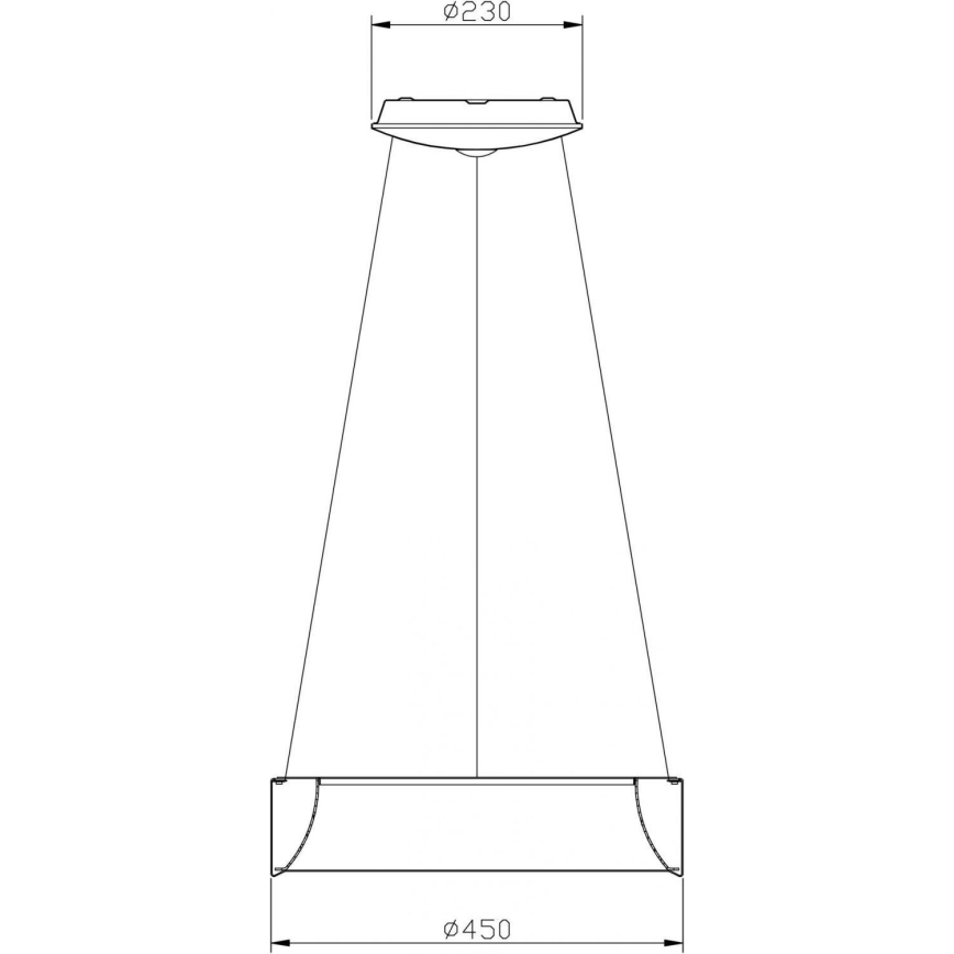 Deko-Light 342122 - Світлодіодна підвісна люстра з регулюванням яскравості SCULPTORIS LED/27W/230V 3000K діаметр 45 см