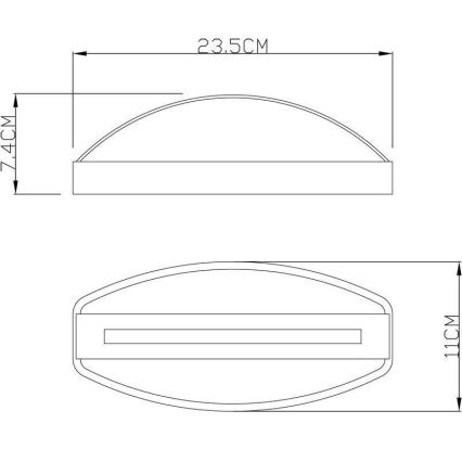 Deko-Light 731093 - Уличный светодиодный настенный светильник ERIDANI LED/13W/230V IP44 антрацит