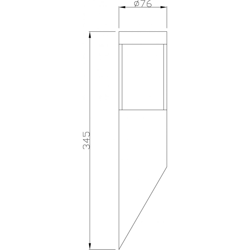 Deko-Light 731106 - Уличный настенный светильник PORRIMA 1xGU10/5W/230V IP44 матовый хром