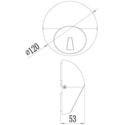 Deko-Light 731111 - Уличный светодиодный настенный светильник AQUILAE LED/3,5W/230V IP65 антрацит