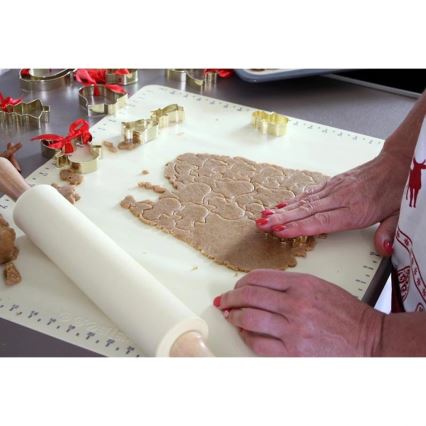 Дерев'яний валик із силіконовим покриттям TORO 43 см кремовий