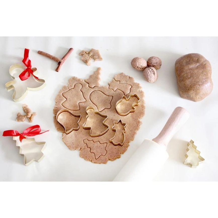 Дерев'яний валик із силіконовим покриттям TORO 43 см кремовий