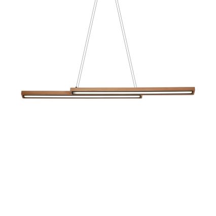 Деревянная LED-люстра на тросе SENTO LED/19W/230V