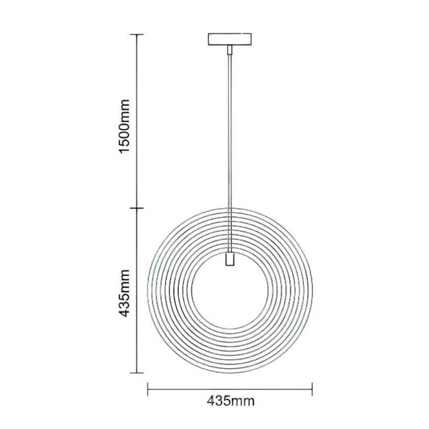 Деревянная люстра на шнуре 1xE27/60W/230V диам. 43,5 см массив/шпон/гевея
