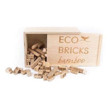 Деревянный конструктор ECO BRICKS, 250 шт.
