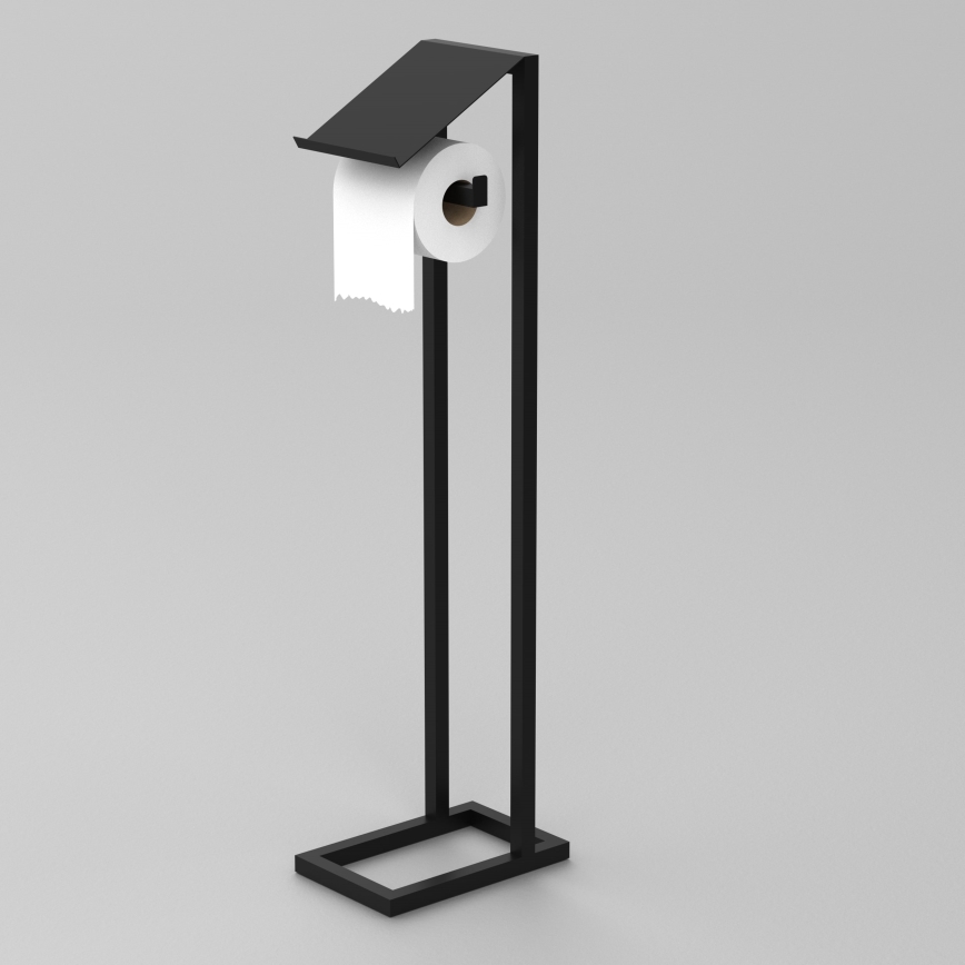 Держатель туалетной бумаги 71x20 см черный
