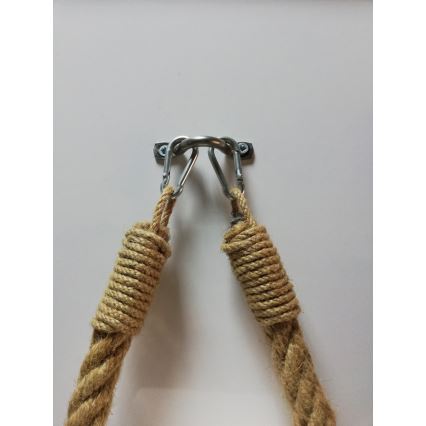 Держатель туалетной бумаги на веревке BORU 22x14 см коричневый