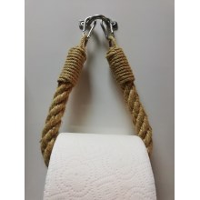 Держатель туалетной бумаги на веревке BORU 22x14 см коричневый