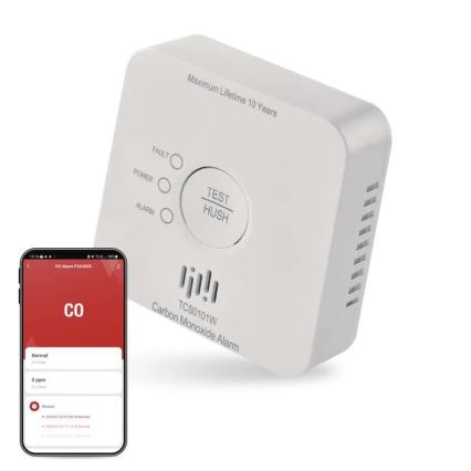 Детектор чадного газу GoSmart 2xAA Wi-Fi Tuya