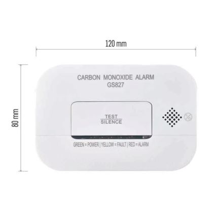 Детектор чадного газу 2xAA