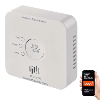 Детектор чадного газу GoSmart 2xAA Wi-Fi Tuya