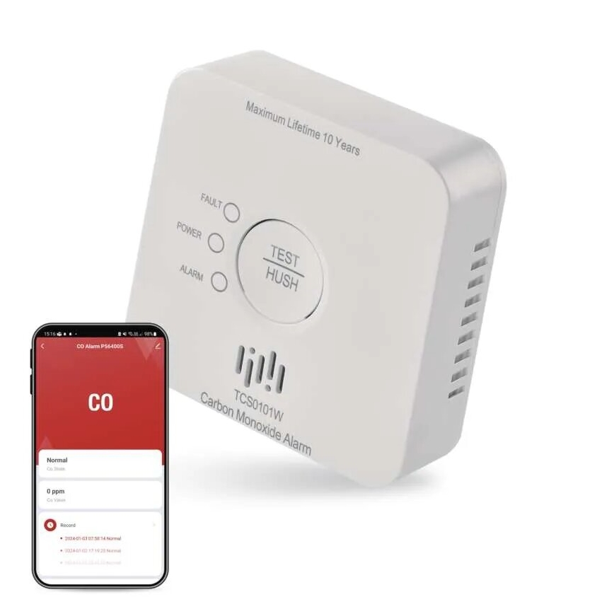 Детектор чадного газу GoSmart 2xAA Wi-Fi Tuya