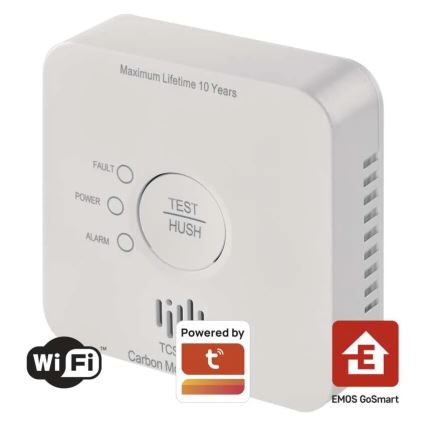 Детектор угарного газа GoSmart 2xAA Wi-Fi Tuya