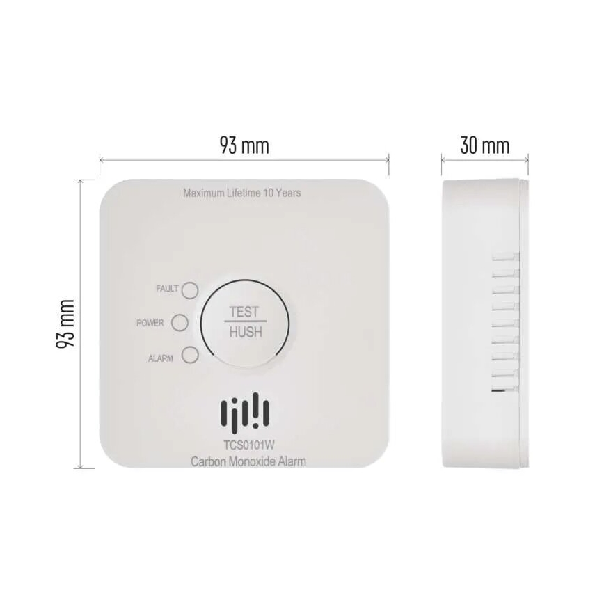 Детектор угарного газа GoSmart 2xAA Wi-Fi Tuya