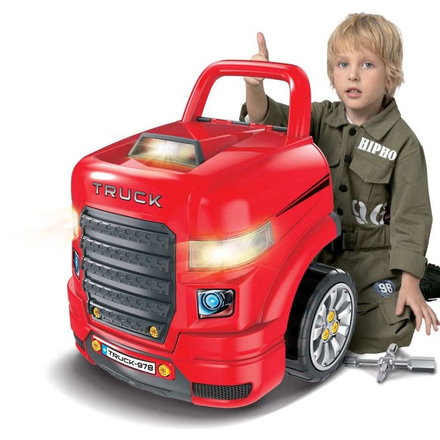 Детская автомастерская 3xAAA + 1xCR2025 красный