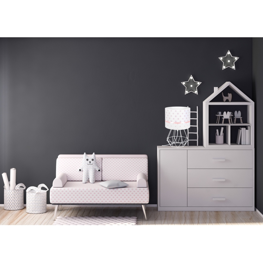 Детская лампа PIKKI 1xE27/60W/230V розовая