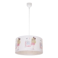 Детская люстра GIRLS VIBES 1xE27/60W/230V, диаметр 40 см, Я люблю моду