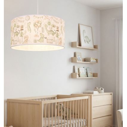 Детская люстра KIDS ROOM 1xE27/60W/230V, диаметр 40 см, динозавр