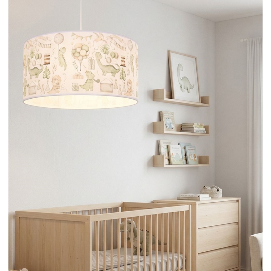 Детская люстра KIDS ROOM 1xE27/60W/230V, диаметр 40 см, динозавр