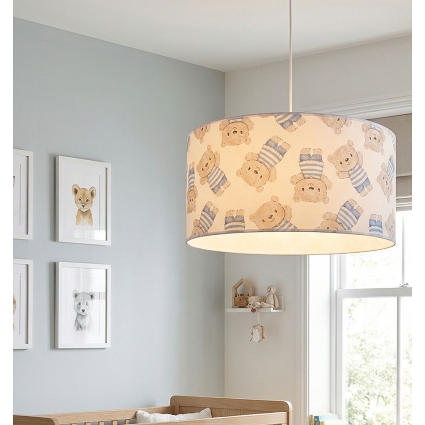 Детская люстра KIDS ROOM 1xE27/60W/230V, диаметр 40 см, медвежонок