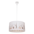 Детская люстра KIDS ROOM 1xE27/60W/230V, диаметр 40 см — «Зверята»