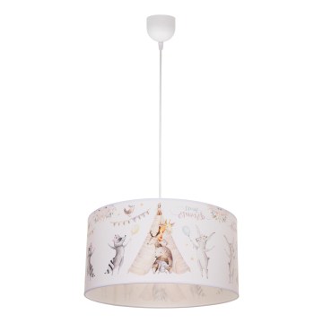 Детская люстра KIDS ROOM 1xE27/60W/230V Ø 40 см, с изображением животных