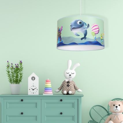 Детская люстра на тросе DOLPHIN 1xE27/60W/230V