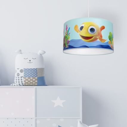 Детская люстра на тросе FISH 1xE27/60W/230V