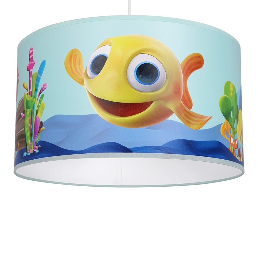 Детская люстра на тросе FISH 1xE27/60W/230V